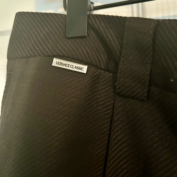 Vintage Versace Men’s Black Pleated Wool Dress Pants Size 54 XXL (US) - Picture 3 of 6